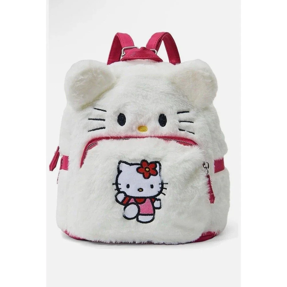 Hello Kitty Plush Backpack Very Cute  | High Quality Material